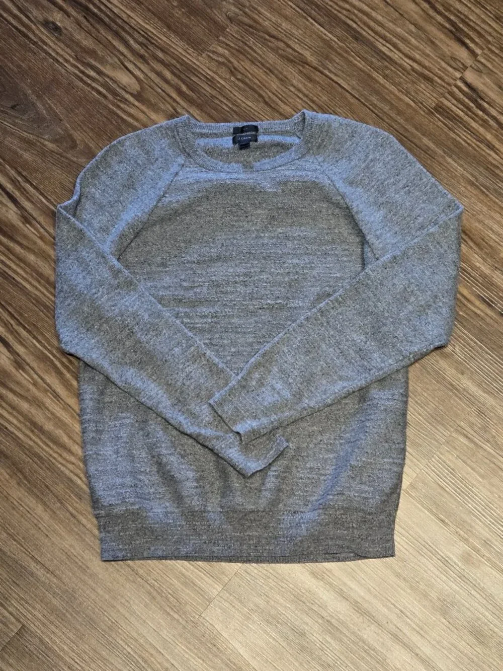 J.Crew Men’s Slim Gray Cotton Crewneck Sweater Size M